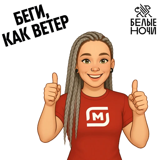 Мультяшный стикер 1